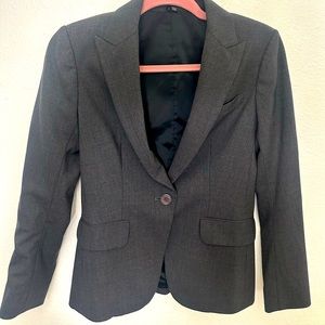 Theory dark grey wool blazer size 2